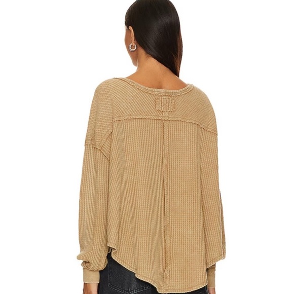 WE THE FREE PEOPLE Coraline Thermal in Olive Tapenade - Picture 3 of 8